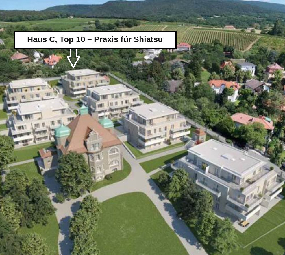 Anfahrt zur Praxis Seiler Shiatsu, Trostgasse 23, Haus C, Top 10